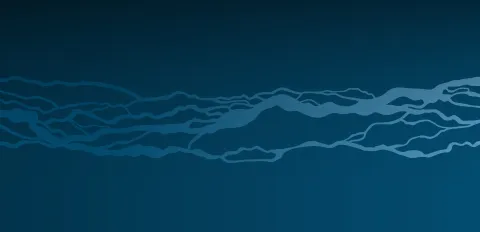 Stylized blue graphic of the braided river flow of the Platte River