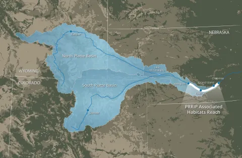 Associated Habitats Reach Map - Platte River Recovery Implementation Program