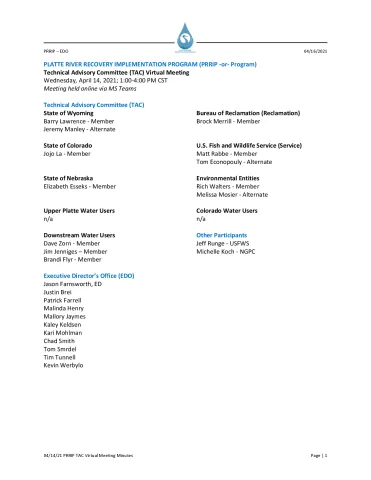 04_14_21 PRRIP TAC Virtual Meeting Minutes APPROVED