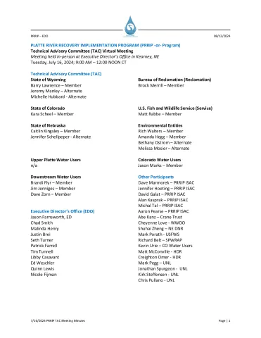 07-16-24 PRRIP TAC Meeting Minutes FINAL