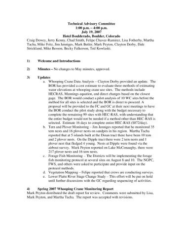 2007 July TAC Minutes DRAFT