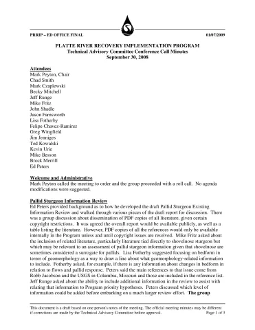 2008 September TAC Minutes 