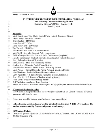 2010 June LAC Minutes)