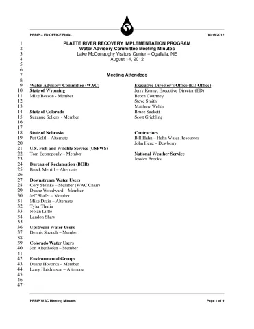 2012 August WAC Minutes