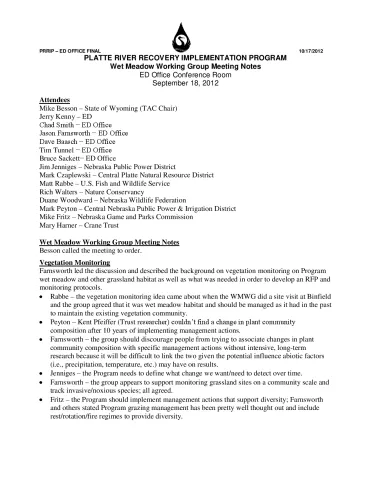 2012 September WMWG Minutes