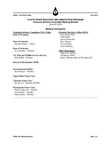 2014 June TAC Minutes