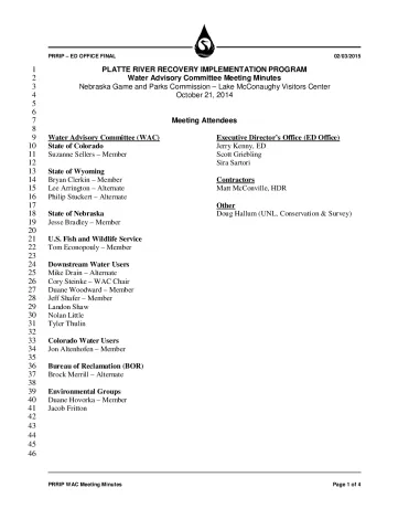 2014 October WAC Minutes