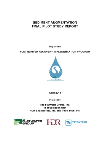 Final Sediment Augmentation Pilot Study Report