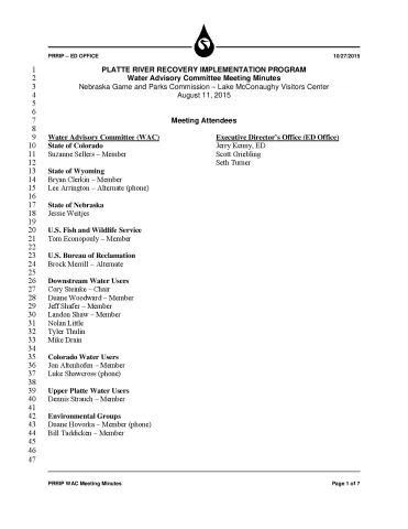 2015 August WAC Minutes