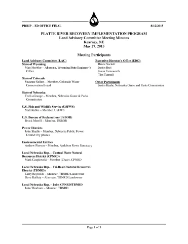 2015 May LAC Minutes