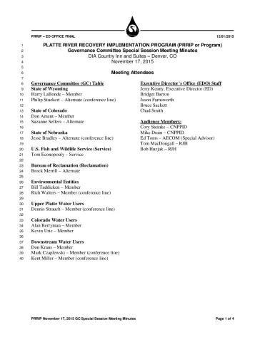 2015 November GC Minutes