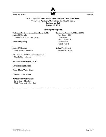 2017 August TAC Minutes