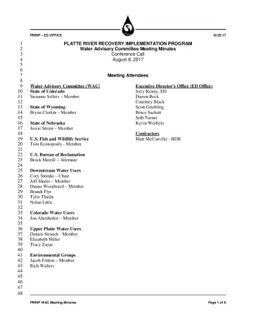 2017 August WAC Minutes