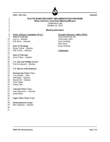 2019 October WAC Minutes