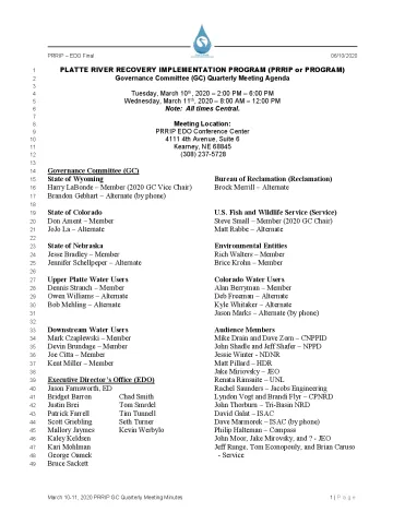 2020 March GC Meeting Minutes