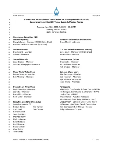 2020 June GC Meeting Minutes