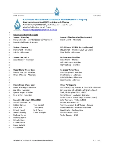 2020 September GC Meeting Minutes