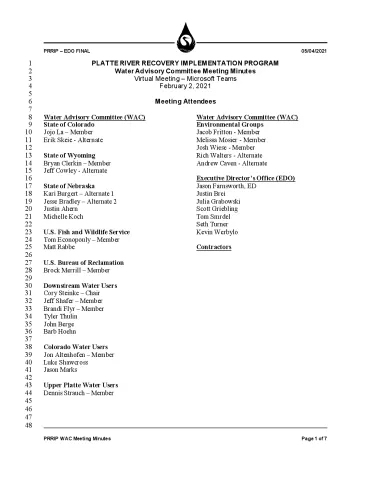 2021 February WAC Minutes