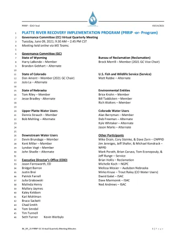 2021 June GC Meeting Minutes