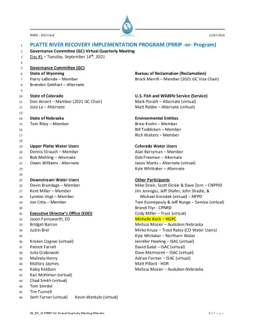 2021 September GC Meeting Minutes