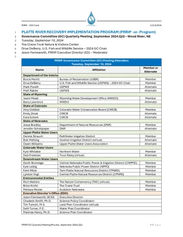 2024 September GC Meeting Minutes