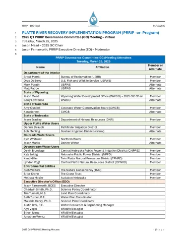 2025 March GC Meeting Minutes