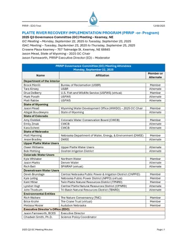 2025 September GC Meeting Minutes