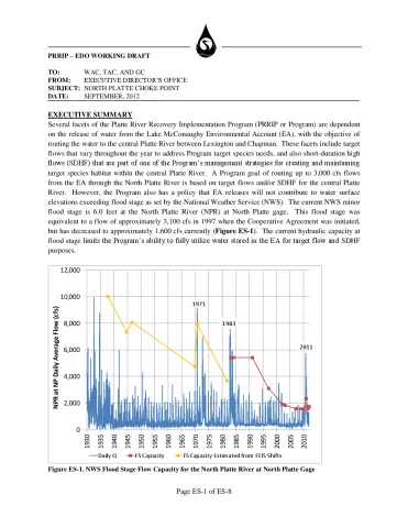 Choke Point Summary Document