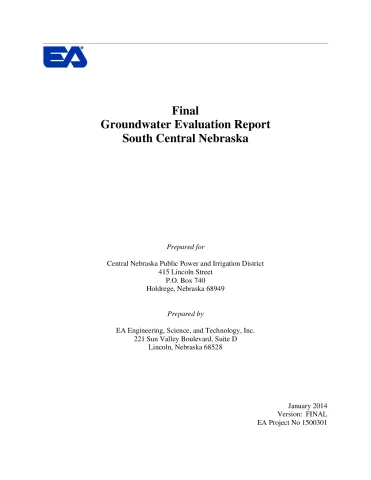 Groundwater Evaluation Report South Central Nebraska(FINAL)