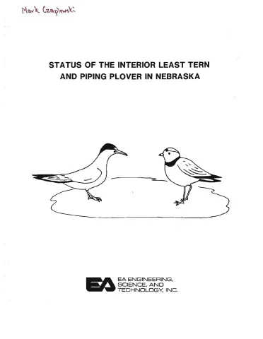 Status of the Interior Least Tern and Piping Plover in Nebraska (Period of Record Through 1986)