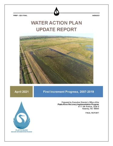 FINAL Water Action Plan Update Report: First Increment Progress, 2007-2019