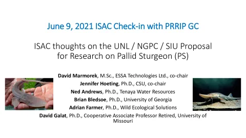 June 2021 ISAC Presentation to the PRRIP GC