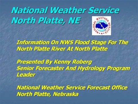 National Weather Service presentation on N Platte River choke point WAC Feb 2011