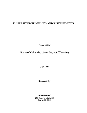 Platte River Channel Dynamics Investigation