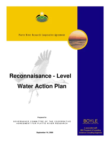 Reconnaissance-Level Water Action Plan