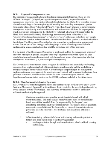 PRRIP AMP FSM and MCM Management Actions