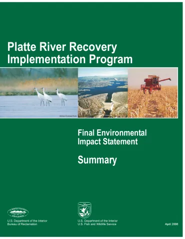 Platte River Recovery Implmentation Program Final Environmental Impact Statement Summary
