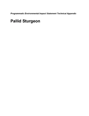 Pallid Sturgeon Technical Appendix