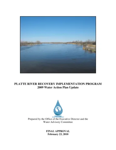 2009 PRRIP Water Action Plan Update