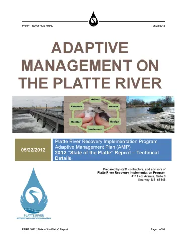 PRRIP 2012 State of the Platte Report (FINAL)