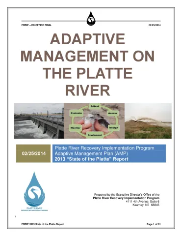 PRRIP 2013 State of the Platte Report