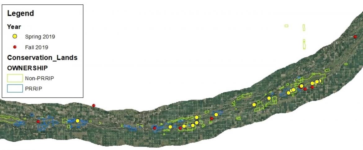 Map showing use of the Platte river. 